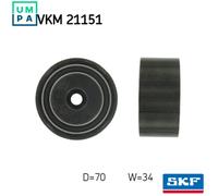 Timing Belt Deflection Pulley/Guide Pulley SKF VKM 21151 Fits Audi Skoda VW A4