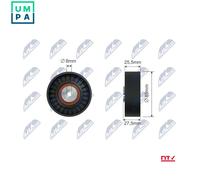 NTY RNK-AU-038 Deflection / Guide Pulley, v-belt