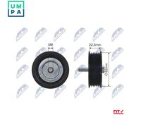 NTY RNK-ME-025 Deflection / Guide Pulley, v-belt