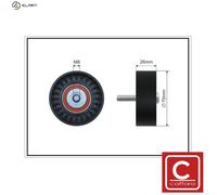 Fits CAFFARO ROLKI NAPINACZY 01-01 BELT TENSIONER ROLLER 70X8X26 FORD ⭐UK Stock⭐