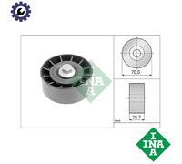 INA 532 0254 10 Deflection / guide pulley, V-ribbed belt