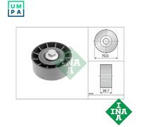 INA 532 0254 10 Deflection / guide pulley, V-ribbed belt