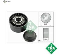 Aux Belt Idler Pulley fits FORD FIESTA 1.4D 1.5D 1.6D 2001 on Guide Deflection