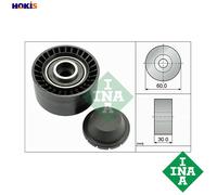Aux Belt Idler Pulley fits FORD S-MAX TDCi 1.6D 11 to 14 Guide Deflection INA