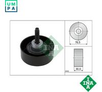 DEFLECTIONGUIDE PULLEY VRIBBED BELT 532 0458 10 FOR FORD MONDEO/IV/Turnier 1.8L