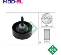DEFLECTIONGUIDE PULLEY VRIBBED BELT 532 0458 10 FOR FORD MONDEO/IV/Turnier 1.8L