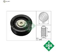INA 532 0471 10 Deflection / Guide Pulley, v-ribbed belt