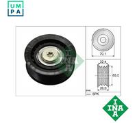 INA 532 0471 10 Deflection / Guide Pulley, v-ribbed belt