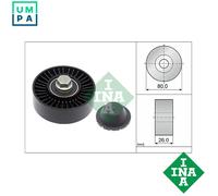 Aux Belt Idler Pulley fits BMW 525 E60, E61 3.0 07 to 10 N53B30A Guide INA New