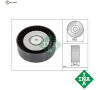 Aux Belt Idler Pulley fits VOLVO XC90 Mk1 3.2 06 to 14 Guide Deflection INA New