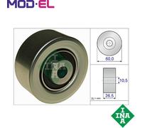 DEFLECTIONGUIDE PULLEY VRIBBED BELT 532 0561 10 FOR PEUGEOT 206/Hatchback/SW