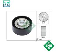 Aux Belt Idler Pulley fits MERCEDES E220 2.2D 09 to 16 Guide Deflection INA New