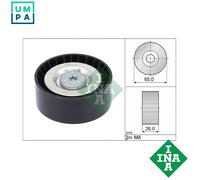 INA 532 0571 10 Deflection/Guide Pulley, v-ribbed belt