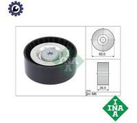 DEFLECTIONGUIDE PULLEY VRIBBED BELT 532 0571 10 FOR JEEP MERCEDES-BENZ 2.1L 4cyl