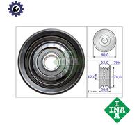 V-belt pulley 532 0580 10 INA for HONDA CR-V IV CIVIC VIII Hatchback CR-V III