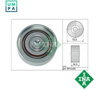 INA Deflection/Guide Pulley 532 0583 10 - V-ribbed belt, fits Citroen / Mitsubishi / Peugeot ASX RVR