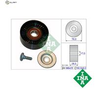Aux Belt Idler Pulley fits MERCEDES C160 CL203 1.8 02 to 08 M271.921 Guide INA