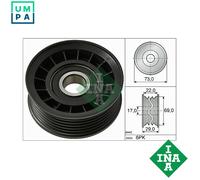 INA 532 0649 10 Deflection / guide pulley, V-ribbed belt