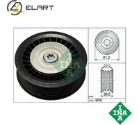 DEFLECTIONGUIDE PULLEY VRIBBED BELT 532 0678 10 FOR RENAULT GRAND/SCÉNIC/IV/II