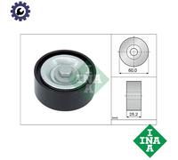 INA 532 0715 10 Deflection / Guide Pulley, v-ribbed belt
