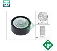 INA 532 0715 10 Deflection / Guide Pulley, v-ribbed belt