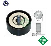 DEFLECTIONGUIDE PULLEY VRIBBED BELT 532 0736 10 FOR HOLDEN CAPTIVA/Gen./II 2.2L