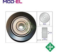DEFLECTIONGUIDE PULLEY VRIBBED BELT 532 0737 10 FOR MITSUBISHI OUTLANDER/III