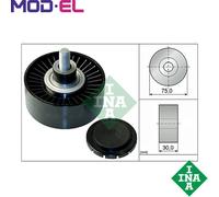 DEFLECTIONGUIDE PULLEY VRIBBED BELT 532 0751 10 FOR BMW N55B30A N54B30A 3.0L