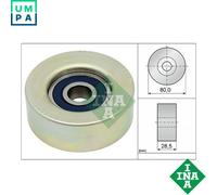 INA 532 0873 20 Deflection / Guide Pulley, v-ribbed belt