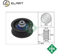 DEFLECTIONGUIDE PULLEY VRIBBED BELT 532 0917 10 FOR FORD TRANSIT/TOURNEO/Bus