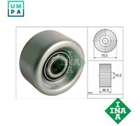 INA 532 0918 10 Deflection / Guide Pulley, v-ribbed belt