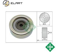 INA 532 0933 10 Deflection / Guide Pulley, v-ribbed belt