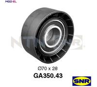 SNR GA350.43 Deflection / Guide Pulley, v-ribbed belt