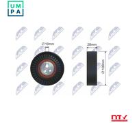 V-belt pulley RNK-AR-009 NTY for FIAT ALFA ROMEO LANCIA