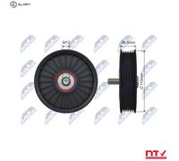NTY RNK-CH-038 Deflection / Guide Pulley, v-ribbed belt