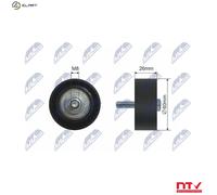 NTY RNK-CT-007 Deflection / Guide Pulley, v-ribbed belt