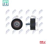 NTY RNK-CT-017 Deflection / Guide Pulley, v-ribbed belt