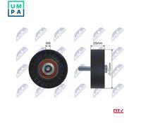 NTY RNK-FT-007 Deflection / Guide Pulley, v-ribbed belt
