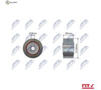 DEFLECTIONGUIDE PULLEY VRIBBED BELT RNK-FT-011 FOR PEUGEOT BOXER/Van/Bus FIAT