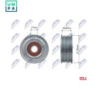 NTY RNK-TY-008 Deflection / Guide Pulley, v-ribbed belt