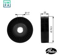 DEFLECTIONGUIDE PULLEY VRIBBED BELT T36183 FOR MERCEDES-BENZ M266.960 2.0L 4cyl