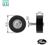 DEFLECTIONGUIDE PULLEY VRIBBED BELT T36200 FOR FORD AUSTRALIA ALDA/EDDBYF 2.0L