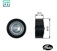GATES T36454 Deflection / Guide Pulley, v-ribbed belt