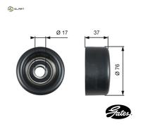 DEFLECTIONGUIDE PULLEY VRIBBED BELT T38028 FOR ACURA DAIMLER JAGUAR XJ XK 2.4L