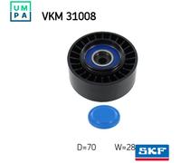 SKF Idler Pulley for Audi A4 TDi 120 CAGC 2.0 Litre May 2008 to June 2011