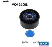 DEFLECTIONGUIDE PULLEY VRIBBED BELT VKM 31008 FOR VW TRANSPORTER/Mk/T5/Van 2.0L