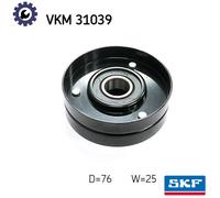 SKF VKM 31039 Deflection / Guide Pulley, v-ribbed belt
