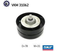 SKF Deflection/Guide Pulley VKM 31062 - V-ribbed belt - Fits Audi & VW (A8, Phaeton)