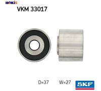 SKF VKM 33017 Deflection / guide pulley, V-ribbed belt