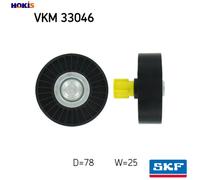 DEFLECTIONGUIDE PULLEY VRIBBED BELT VKM 33046 FOR PEUGEOT EXPERT/Van 206/SW/CC